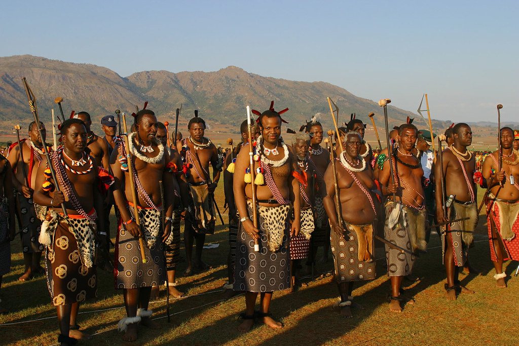 King Mswati During the Ceremony