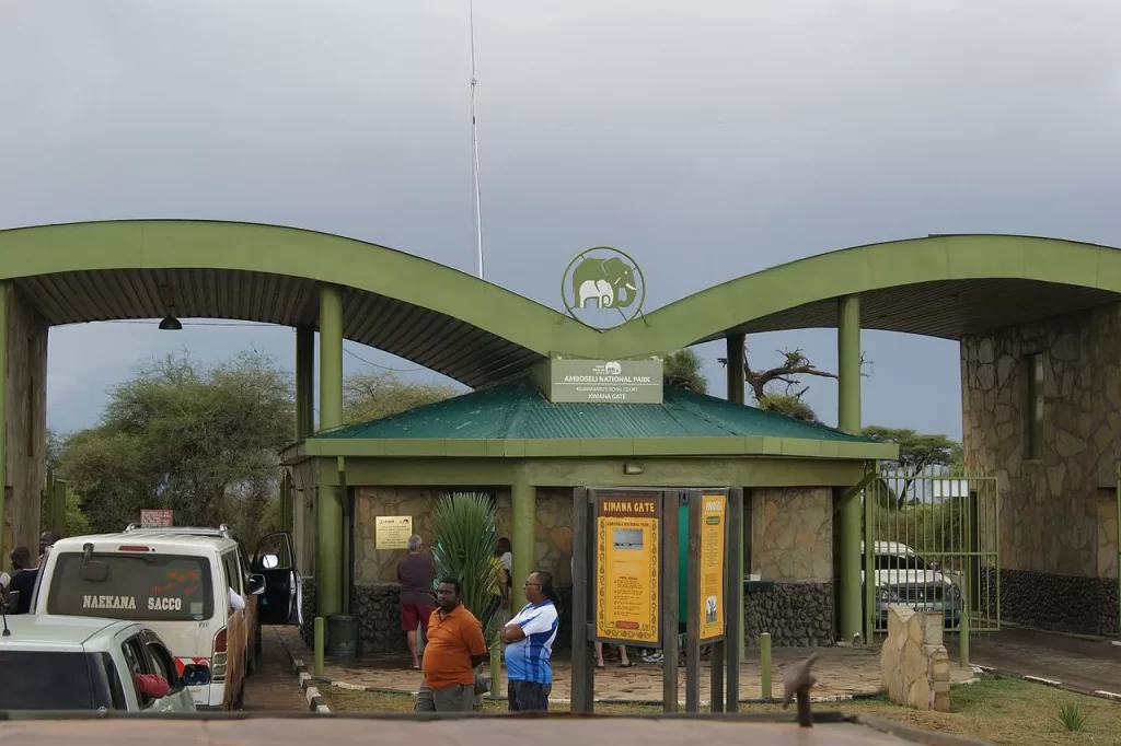 Amboseli National Park Entrance Gate