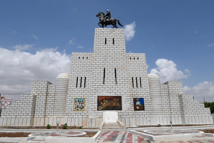 Renovated Sayid Mohamed Abdulle monument in Mogadishu.