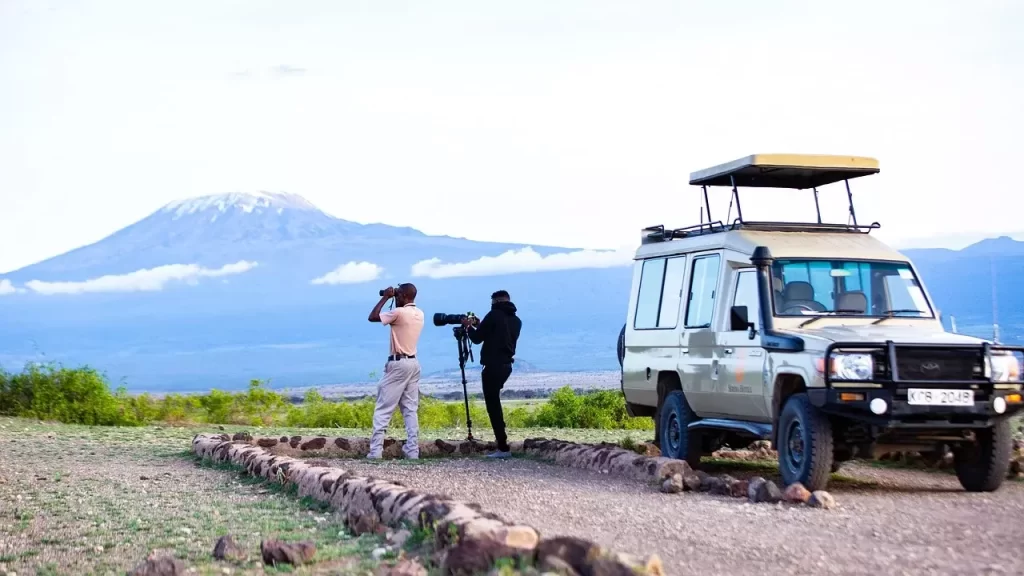 Guests Taking Pictures, Amboseli National Park